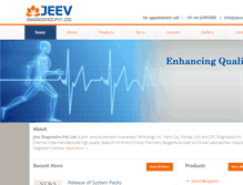Tablet Screenshot of jeevdiagnostics.com